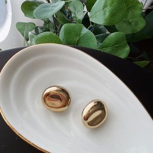 Vintage Gold Minimalist Clip On Earrings